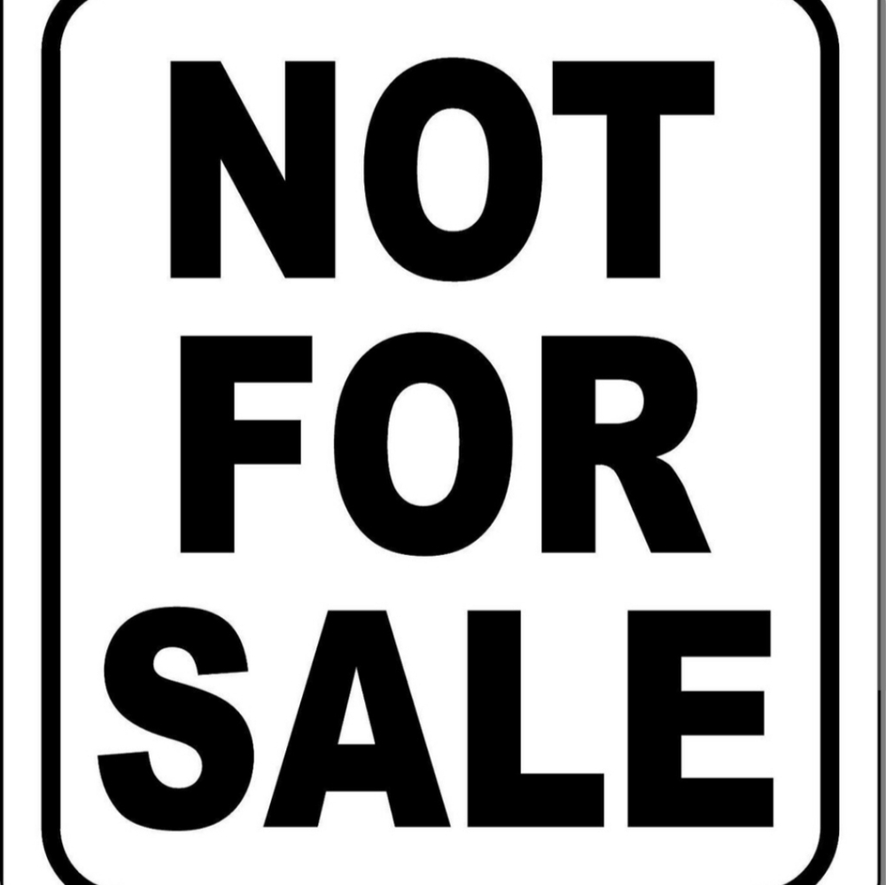 *NOT FOR SALE*
